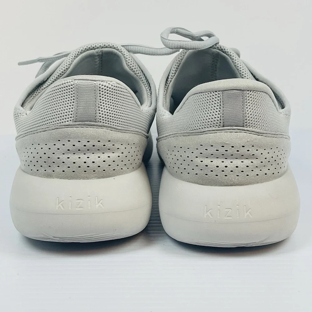 Kizik Madrid Shoes Eco‎ Knit Hands Free Sneakers Lt Grey Women's Sz 10.5 Men's 9
